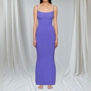 Soft Lounge Long Slip Dress / Skims/ Small Petite/ Tanzanite